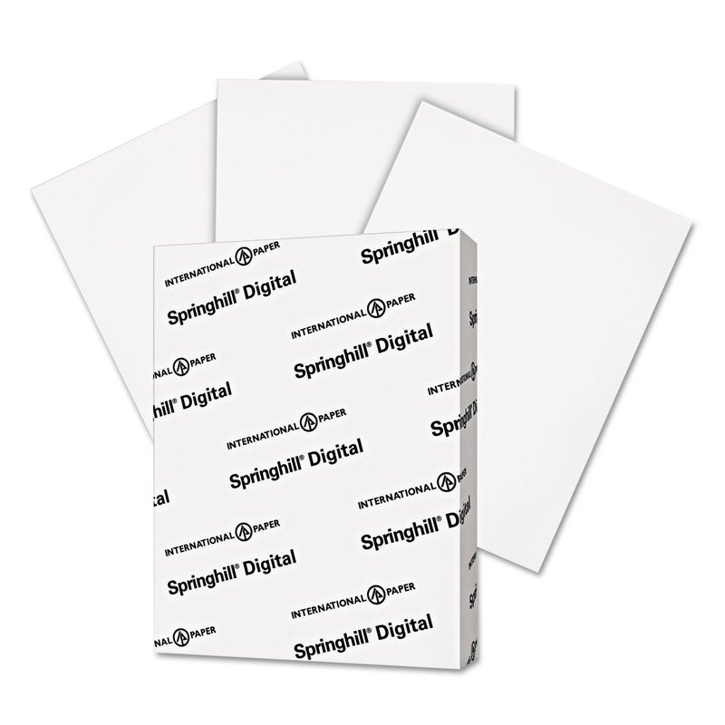 Springhill White 8.5â€ x 11â€ Cardstock Paper, 90lb, 163gsm, 250 Sheets (1 Ream) â€“ Premium Lightweight Cardstock, Printer Paper with Smooth Finish for Greeting Cards, Flyers, Scrapbooking â€“ 015101R - Image 1
